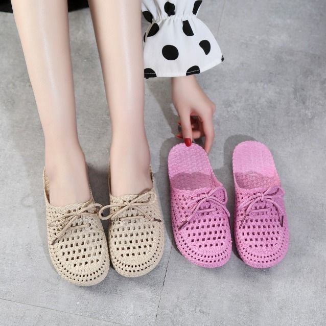 ♕ ❀ Chingu ❀ SA005 Sandal EVA Motif Pita / Sendal Slop Santai Wanita Karet Rubber Empuk Fashion Korea Import