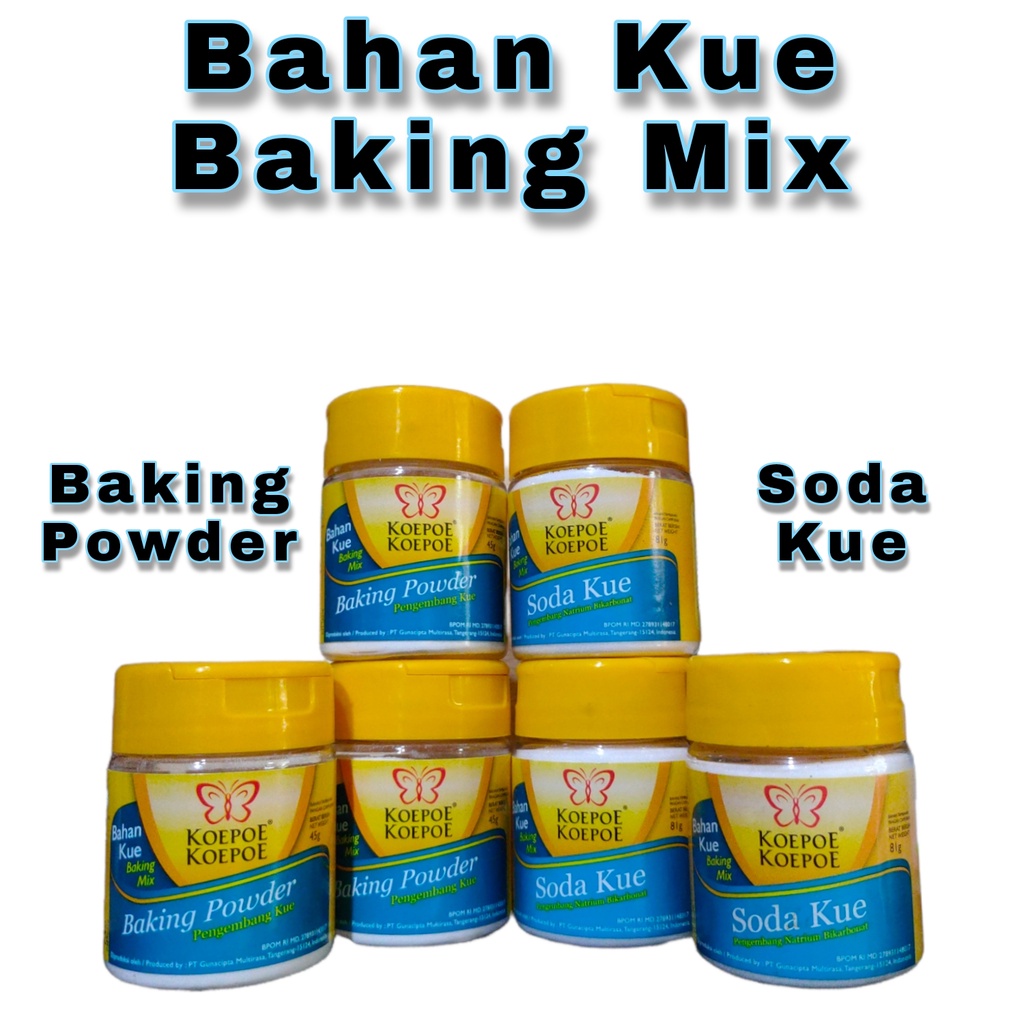 

baking mix koepoe koepoe > soda kue > baking powder