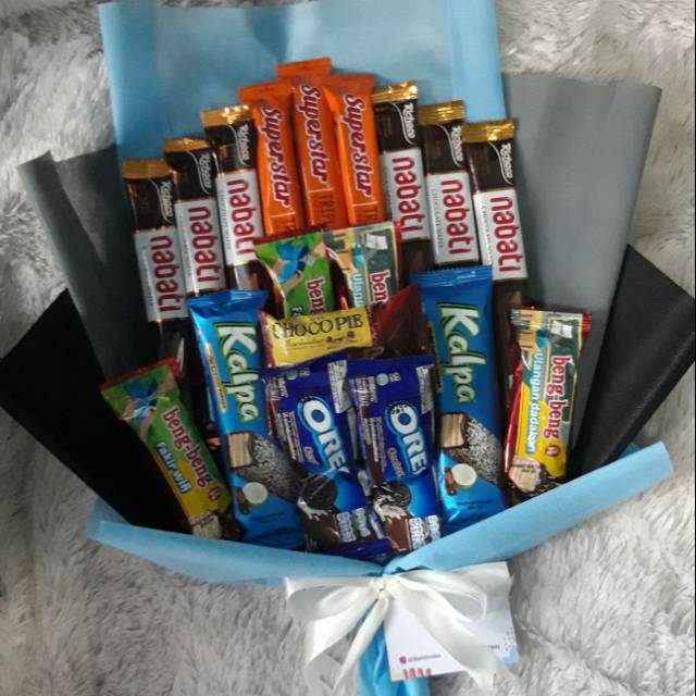 

Buket snack 60k/ buket wisuda snack