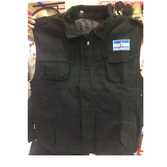 rompi demokrat hitam#rompi demokrat