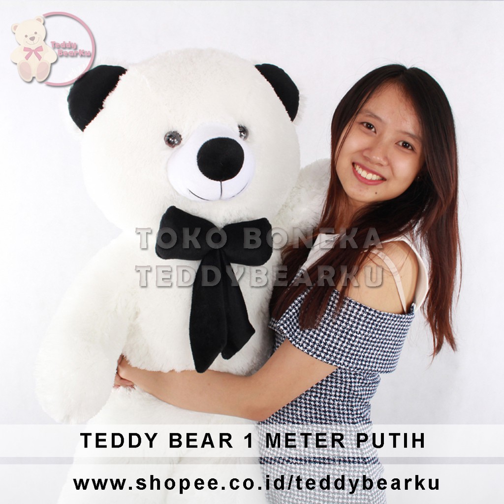 BONEKA TEDDY BEAR JUMBO UKURAN 1 METER KHAS BANDUNG