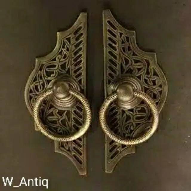 Handle Pintu / Gagang Lemari Pintu Rumah Kuningan Antik Murah Gebyok 59