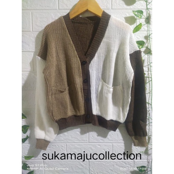 CARDI ANAK/CARDIGAN KOMBINASI/KARTIGAN ANAK KANCING 4