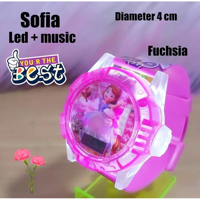 JAM TANGAN SOFIA LED PROYEKTOR GROSIR TERMURAH