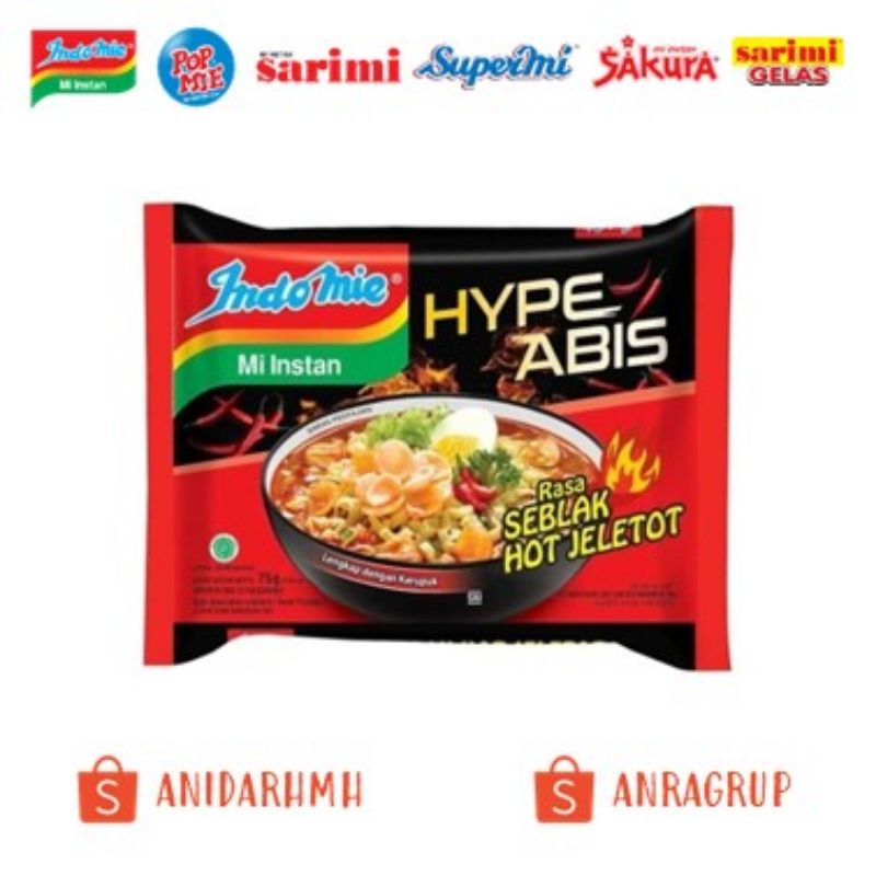 

Indomie Hype Abis Rasa Seblak Hot Jelotot