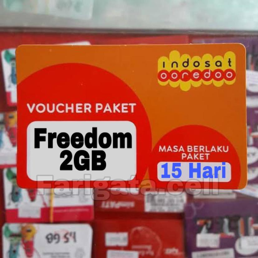 VOUCHER INTERNET INDOSAT FREEDOM 2GB SELAMA 15 HARI.