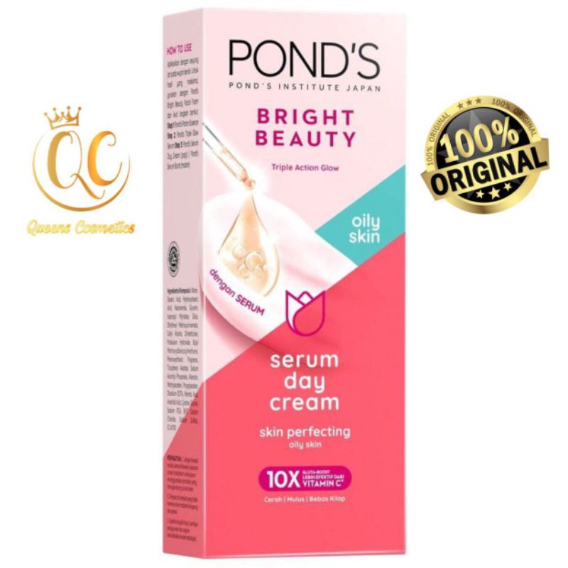 POND'S SKIN SERUM DAY CREAM FOR OILY SKIN 40 GR | 20 GR-100% ORI