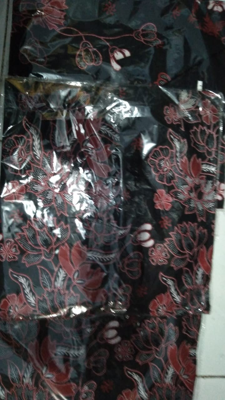 Kemeja Batik Pria Lengan Panjang Murah Seragam M L Xl Xxl
