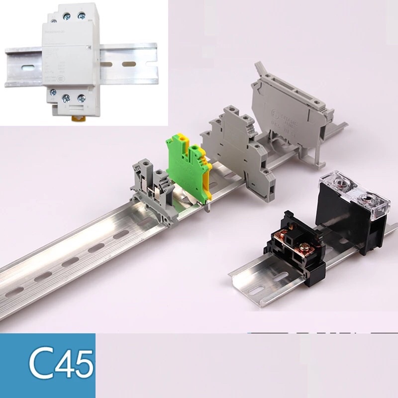 MCB Rel 1 Fungsi 20cm Din Rail Almunium