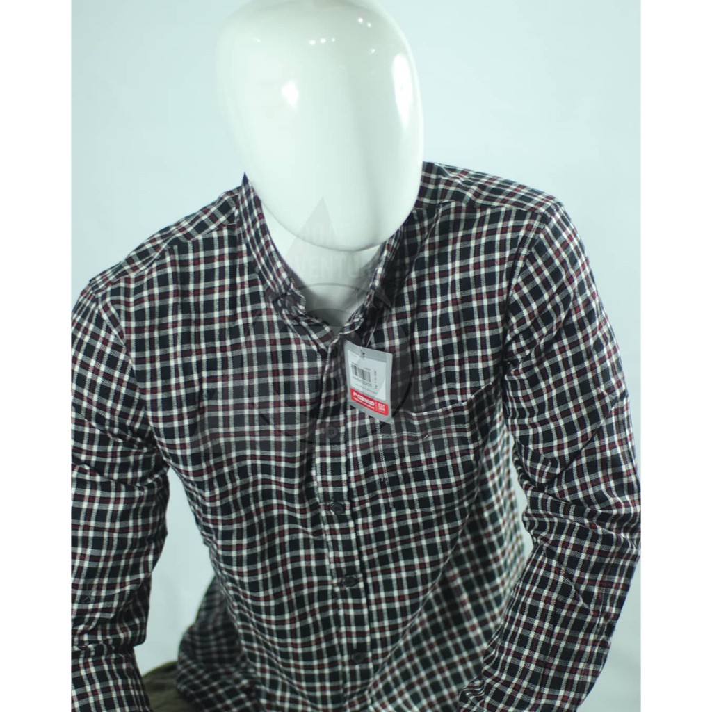 Cozmeed Kemeja Flanel RED WHITE MILD