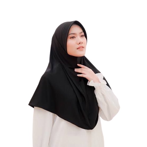 JILBAB BERGO HAMIDAH OVAL PED BAHAN JERSEY PREMIUM / HIJAB INSTAN