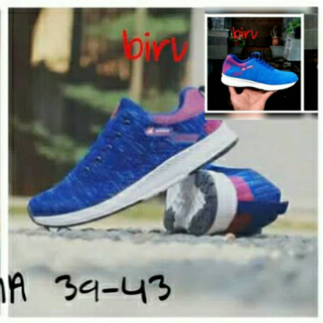 SEPATU PRIA SNEAKERS ADIDAS 07 BIRU
