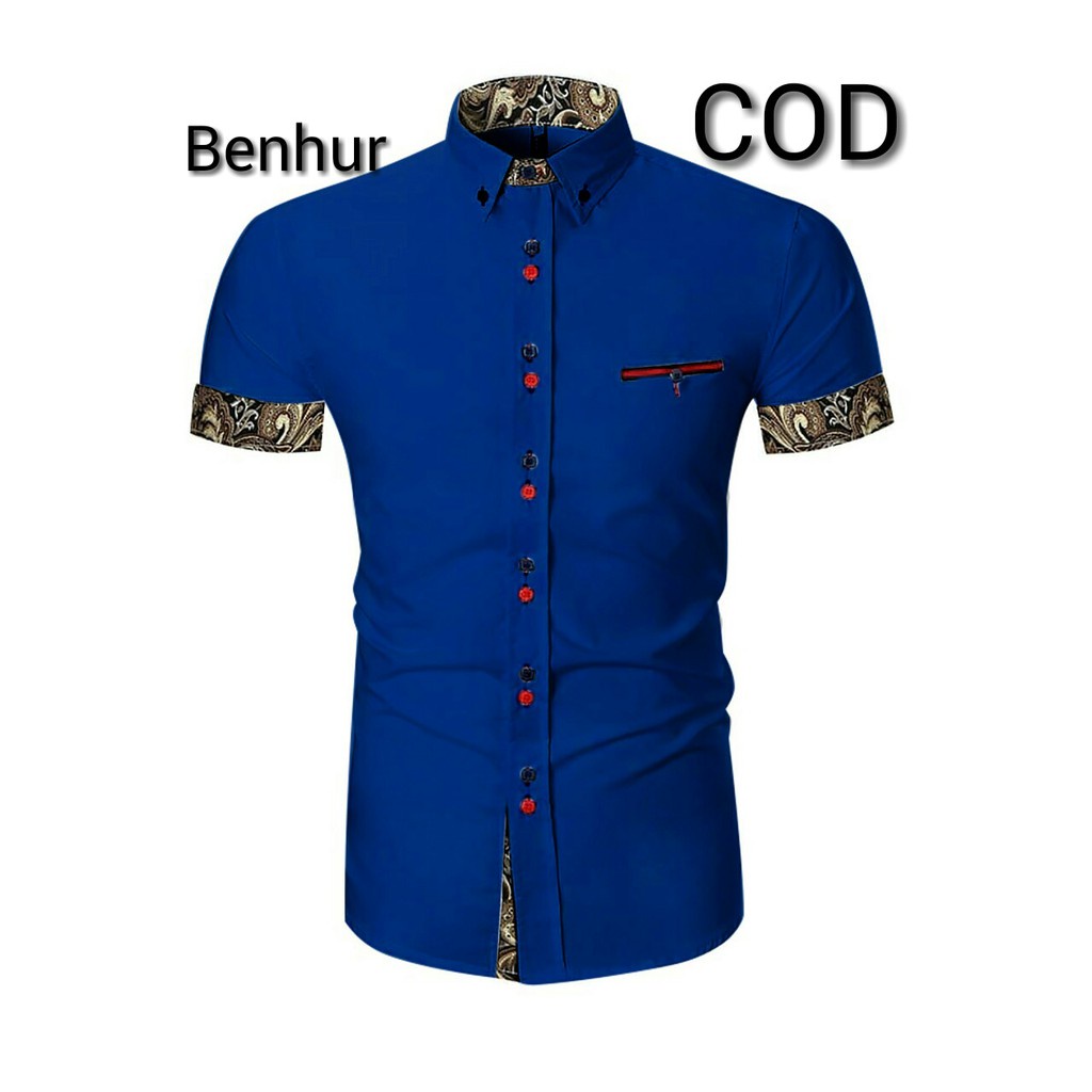 Kemeja Pria Daun 6xl Kekinian Lakilaki Jumbo Putih O8V6 Polos Motif Remaja Flanel Bordir 5xl Casual 