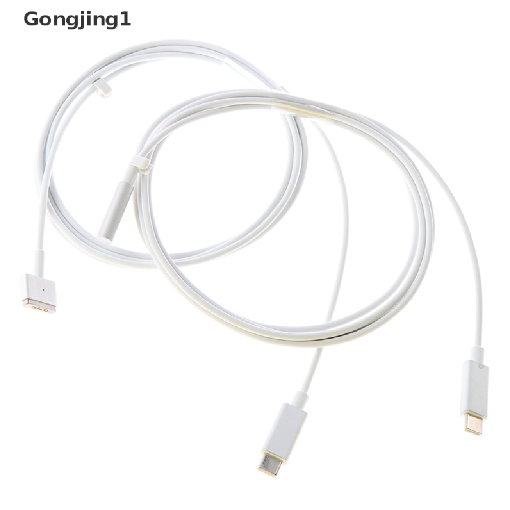 Gongjing1 Kabel Charger USB Tipe C Om Magnetikische 1 2 T-Tip L-Tip Untuk Mac Book Air