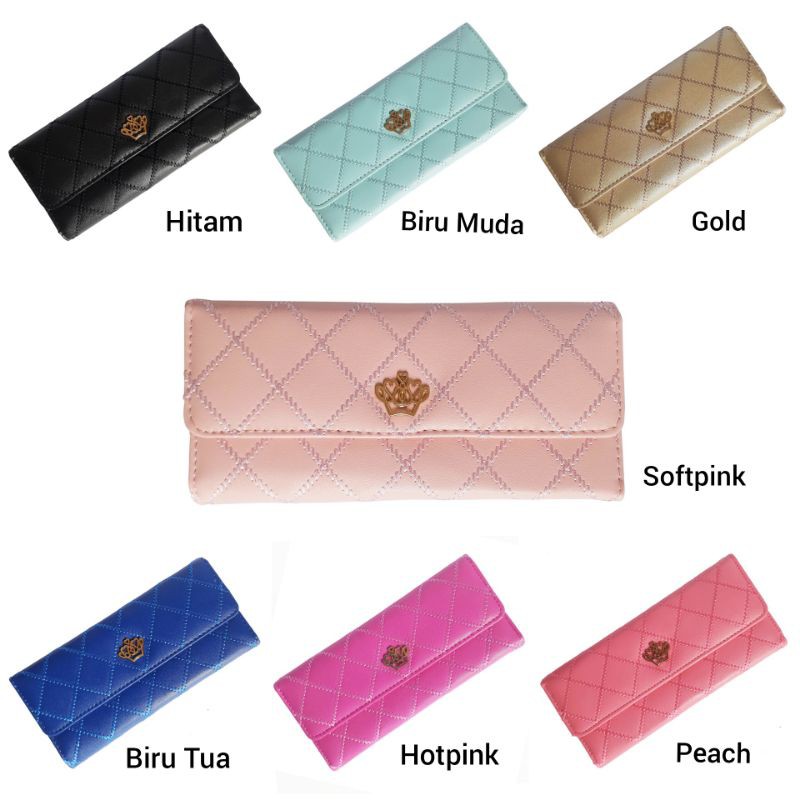 DW09 Dompet Import Cewek Korea Style Cantik Keren Warna Warni Shabbychic