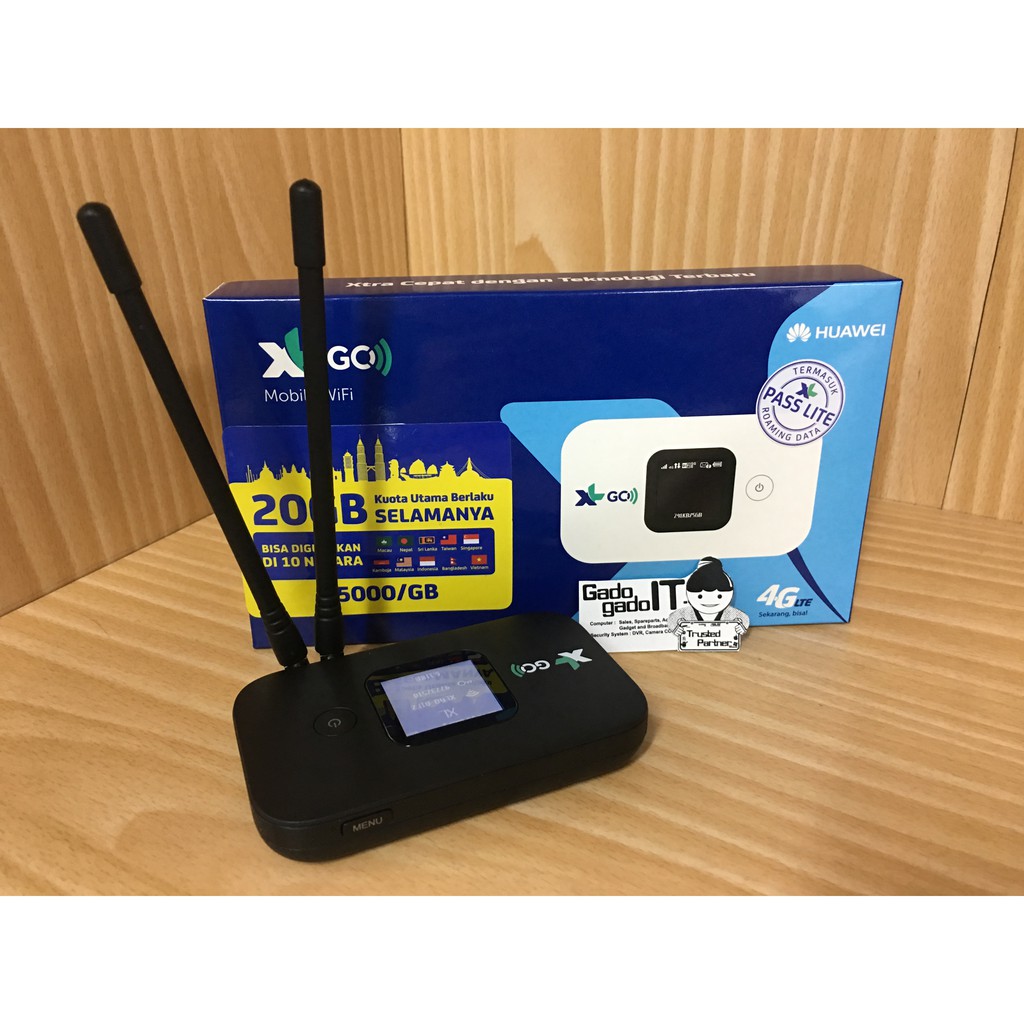 PAKET MIFI ROUTER MODEM HUAWEI E5577 MAX XL GO IZI 20GB & ANTENA MIMO (UNLOCK)