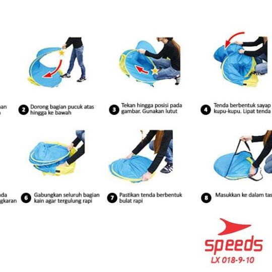 ✦ SPEEDS LX 018-9 TENDA CAMPING PIKNIK PANTAI MODEL TERBUKA OTOMATIS - LX 018-9 ✼