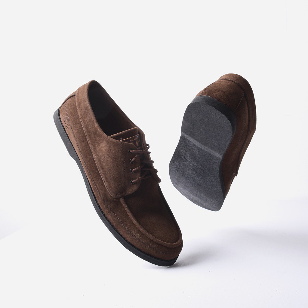 Maikor Brown | Sepatu Suede Coklat Tali Kasual Pria Cowo Men Lokal Original Footwear | FORIND x JACK