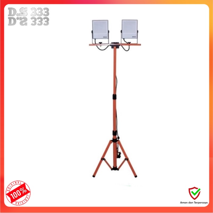 Krisbow Lampu Kerja LED 2x30 Watt 2 Meter Lampu Sorot Lampu Proyek