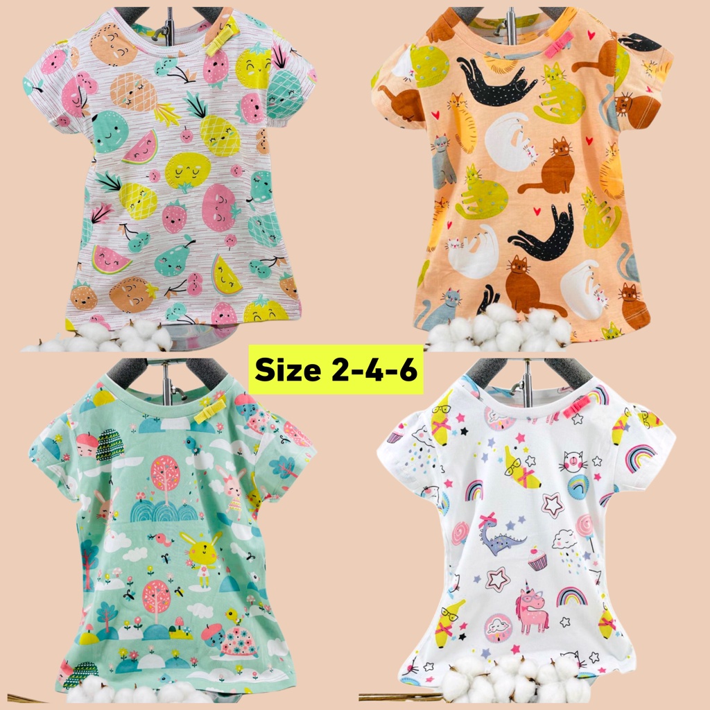 Atasan Anak Perempuan Kaos Loopie Kids