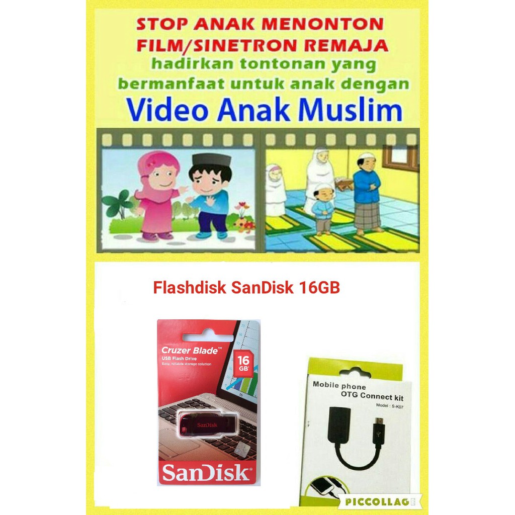 Flashdisk Video Anak Muslim Shopee Indonesia