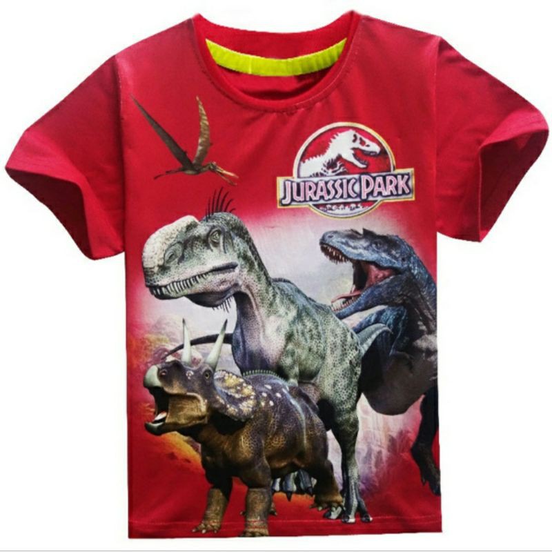 KAOS IMPOR ANAK ANAK/ATASAN ANAK ANAK MOTIF DINOSAURUS/CEWEK/COWOK