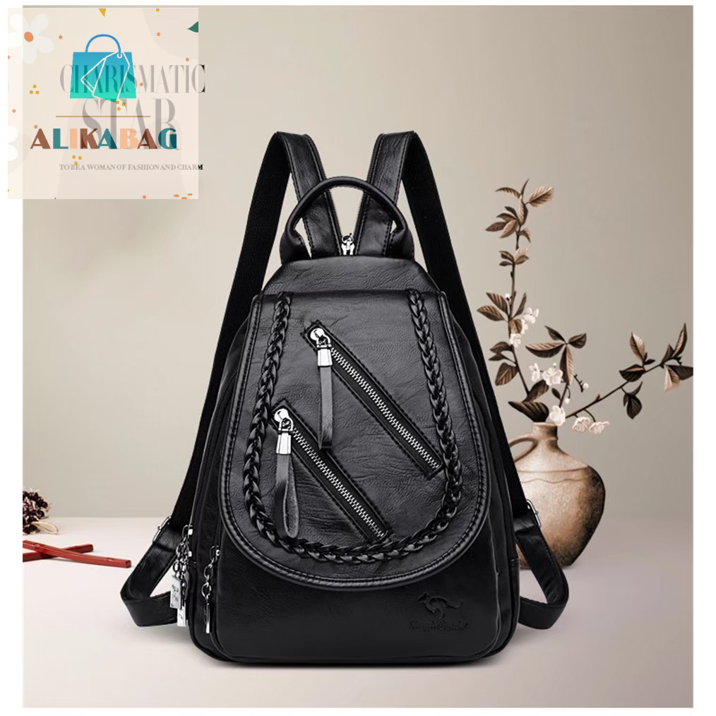 ALIKA BAG - Tas Ransel Fashion Wanita Desain Casual