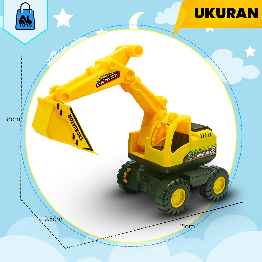 Mainan Mobil Beko Excavator Sampah AK97