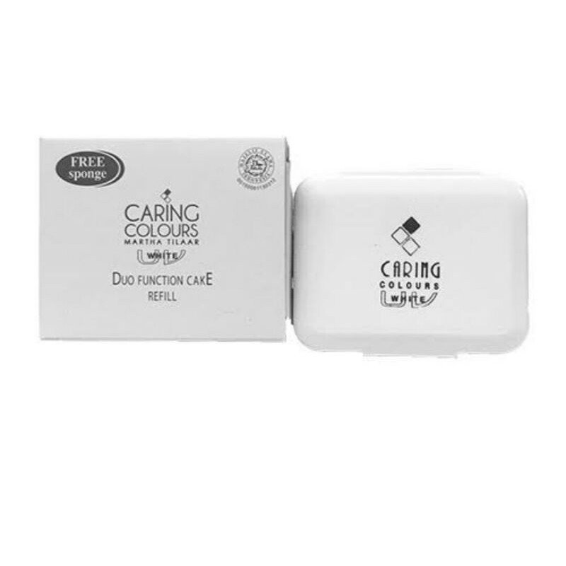 ★ BB ★ Caring Colours Uv White Dual Function Cake Refill - Bedak Padat