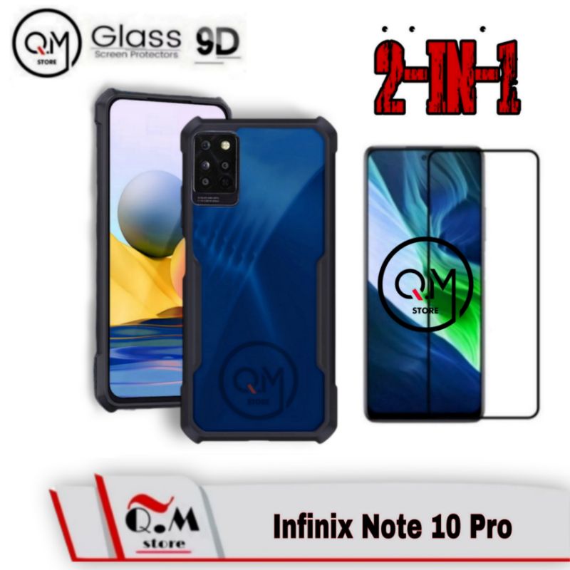 PAKET 2IN1 Case INFINIX NOTE 11S/11 PRO /Infinix Note 10/10 Pro/Note 10 Pro NFC Softcase Transparan