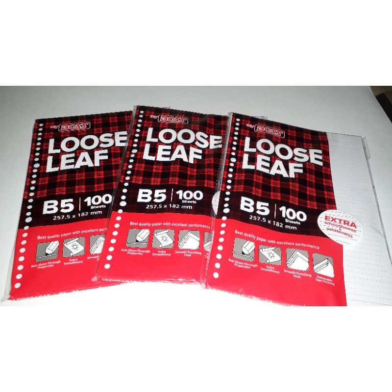 

Loose Leaf B5 100 lbr 26 holes bigboss