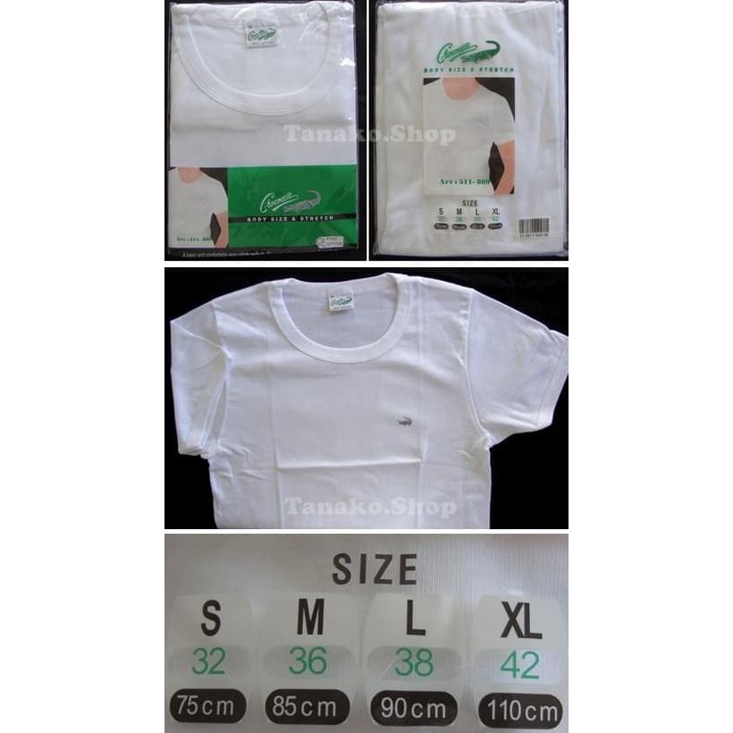 promo kaos oblong crocodile putih terbaru