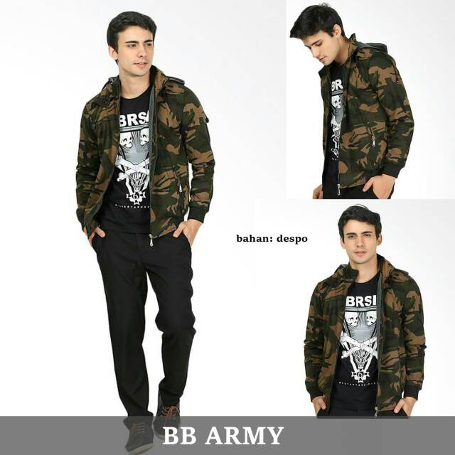 Jaket army / hodie army / bb army / doreng army / jaket bolak balik / hodie doreng