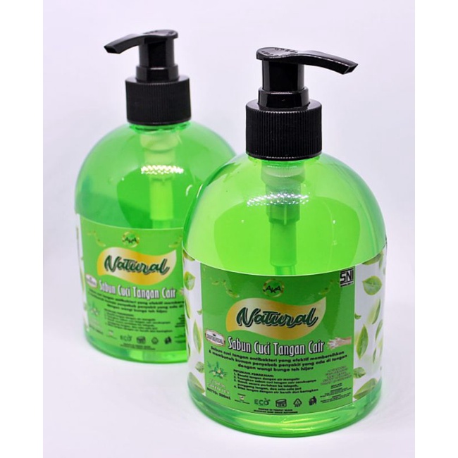 SABUN CUCI TANGAN CAIR BOTOL POMPA 500ml AKA NATURAL HANDWASH/HANDSOAP