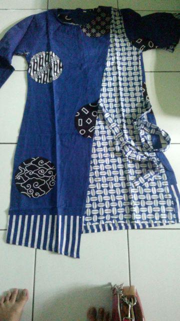 Terlaris Serut Genes Jelita Tunic Navbor Yelbor Whitbor Creambor Tunik Batik Modern