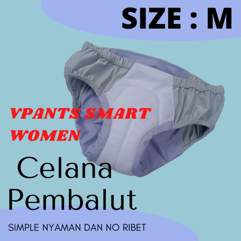 Pembalut wanita Vpants Smart women Isi 3 pcs Size M Menspad Pembalut / Menstrual Pad / Pembalut  / P