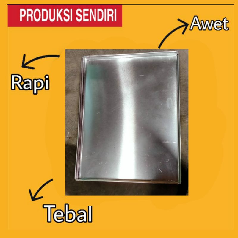 LOYANG LENGSER OVEN BESAR TEBAL  ( 60x40x2,5 )ketebalan 0.8 ml, sangat tebal , produksi sendiri