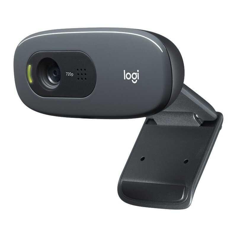 Logitech Mini Webcam HD 720P with Microphone - C270 - Black