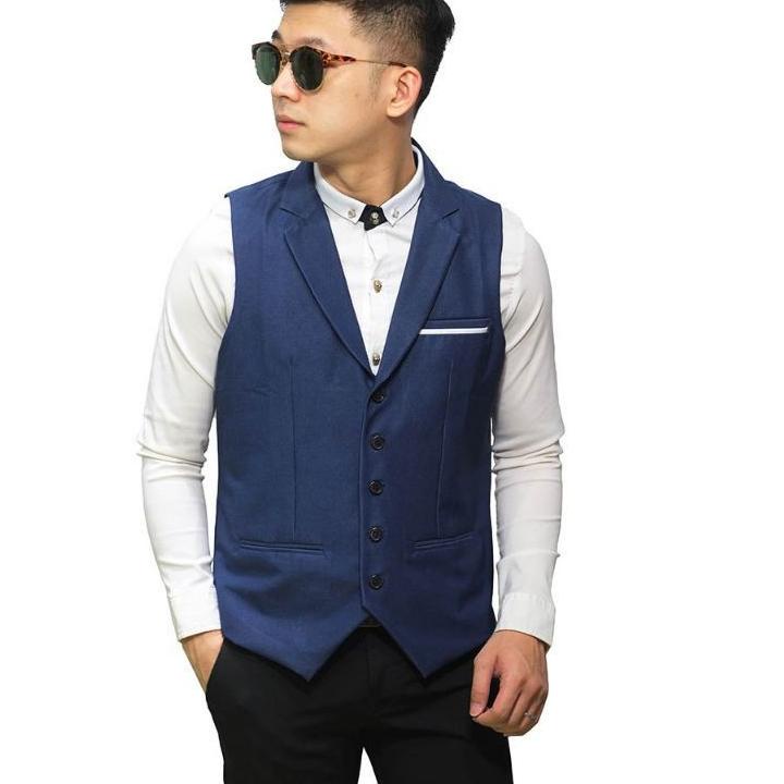 ➥ Rompi Pria Vest Formal Basic & Rompi Formal Dengan Kerah Kerah ➩