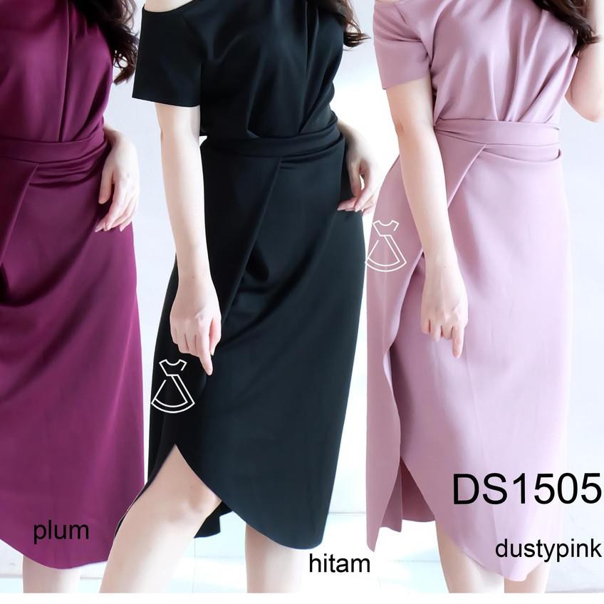 [KODE BARU 836] DS1505 - DRESS PESTA SABRINA MAXI BODYCON SCUBA DRESS kondangan WANITA MODERN MURAH