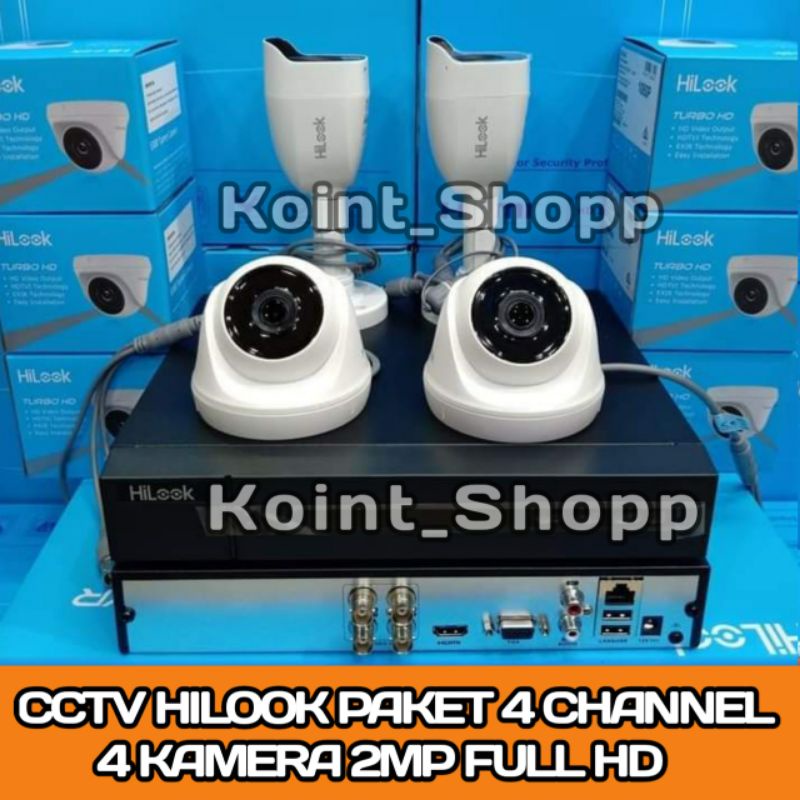 Paket CCTV Hilook 4 Channel 4 Kamera Full HD 1080p