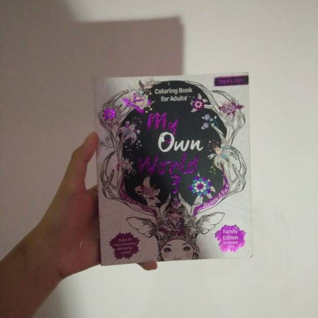 Buku Mewarnai Coloring book My own world