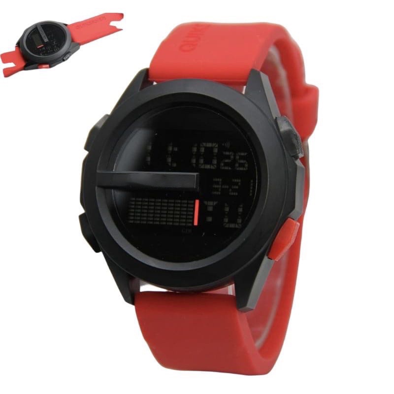 Cod Jam Tangan Pria Quicksilver Digital Karet Strap Rubber Dikirim Jakarta M154