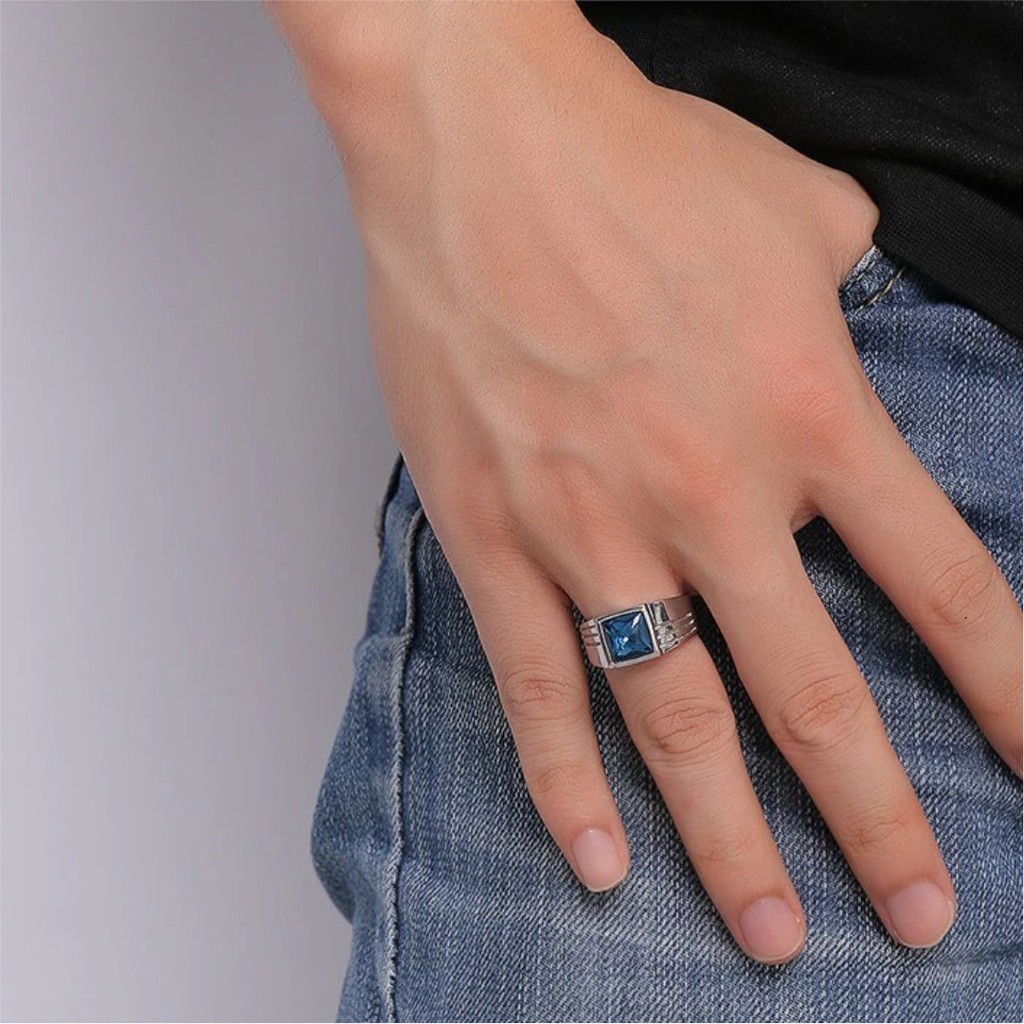 Cincin zirconia ring putih