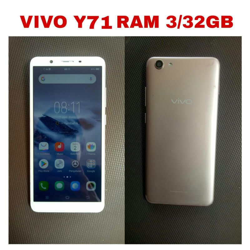 HP/HANDPHONE VIVO Y71 RAM 3/32GB BEKAS/SECOND
