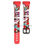 STRAP SILIKON GELANG TALI RUBBER SILICONE HUAWEI HONOR BAND 6 ARMY MOTIF KARTUN