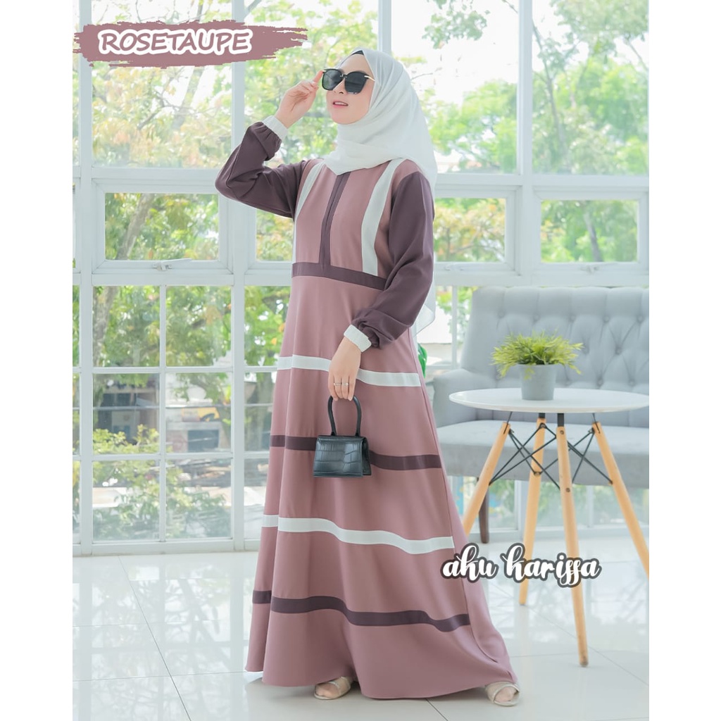 Dress AJRINA by aku karissa vintage estetik itycrepe gamis busana muslim baju wanita terkini model terbaru vintage skandanavian