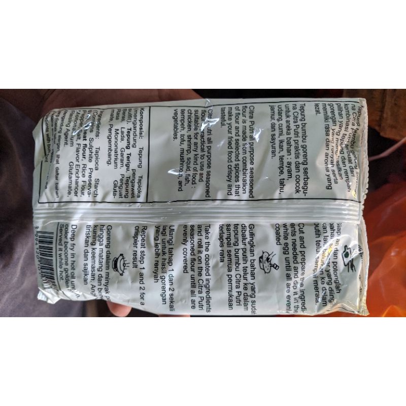 

Tepung bumbu goreng serbaguna citra putri