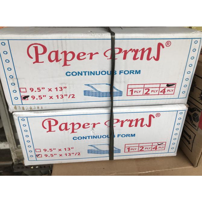 

Kertas Continuous Form Paper Print 9.5 x 13/2 4 ply Star Seller Termurah