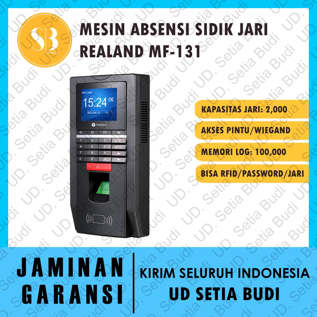 Mesin Absensi Biometrik Jari Realand MF131 Time Attendance MF-131